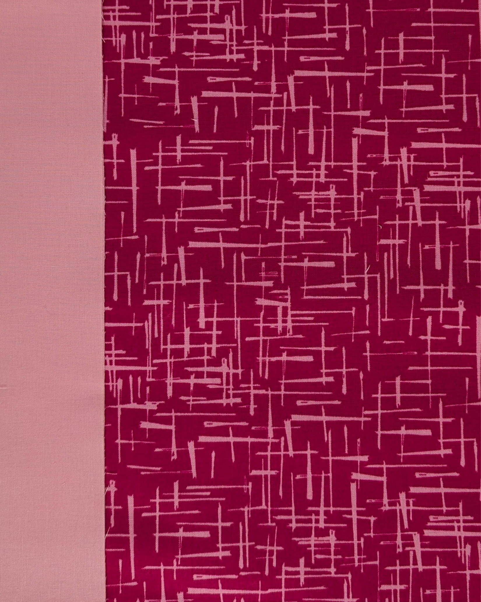 Easy Strip Quilt Kit - Throw - Dark Pink Complete Kit
