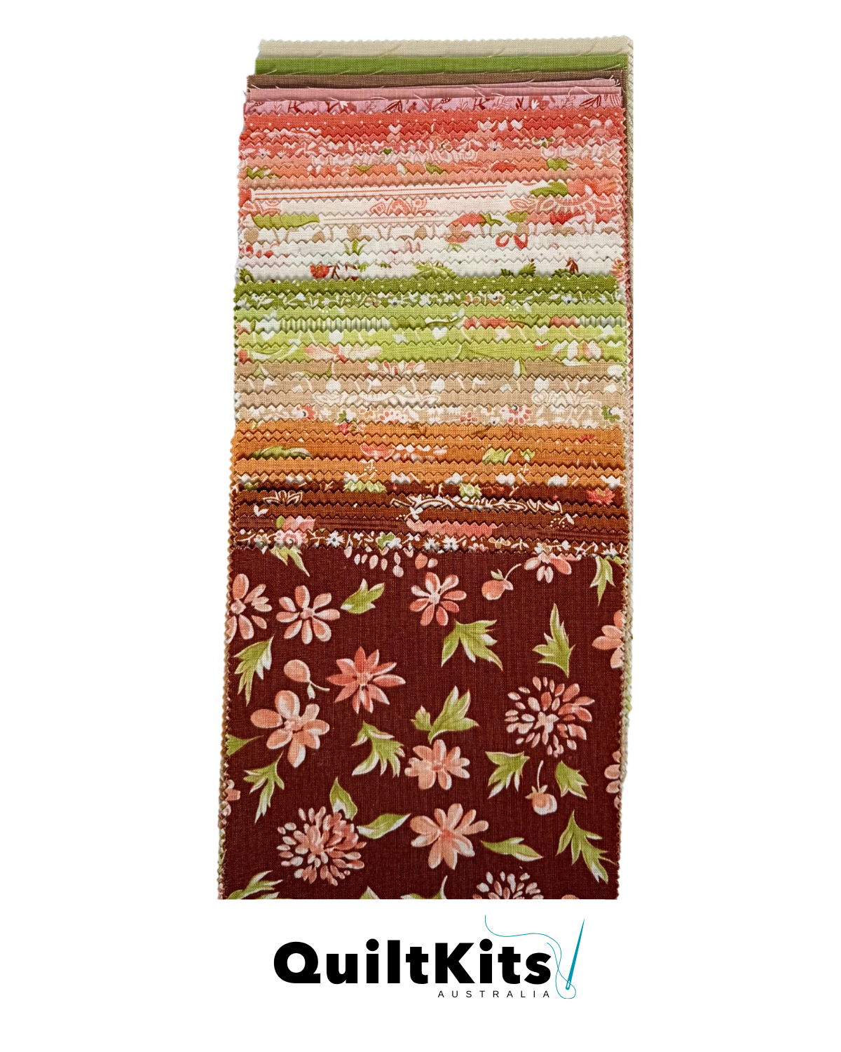 Easy Block Complete Quilt Kit - Cinnamon & Cream