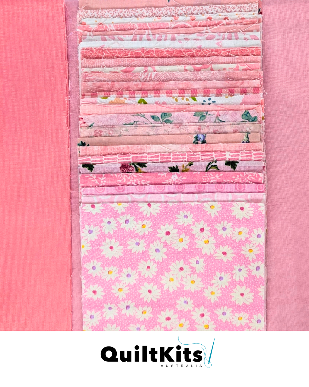 Easy Block Quilt Kit - Modern Pink Complete Kit
