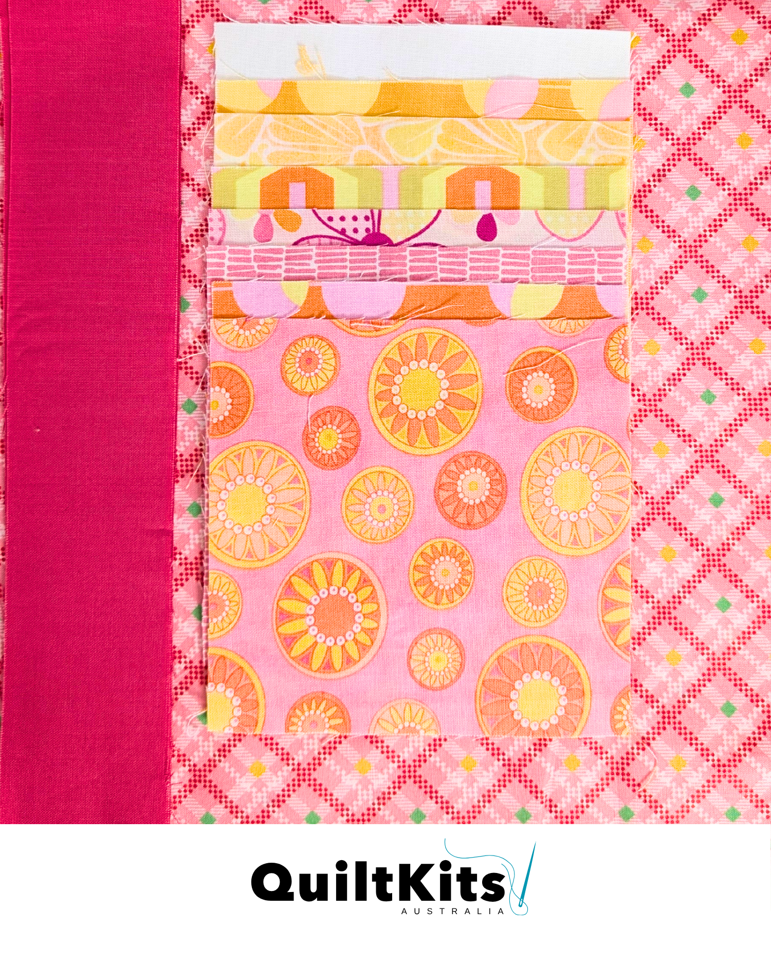 Easy Block Quilt Kit - Citrus Complete Kit