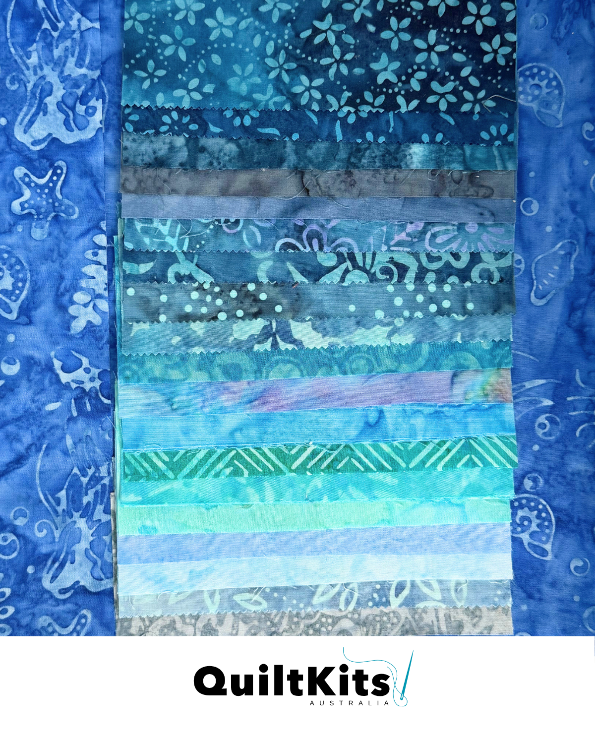 Easy Strip Quilt Kit - Small - Batik Complete Kit