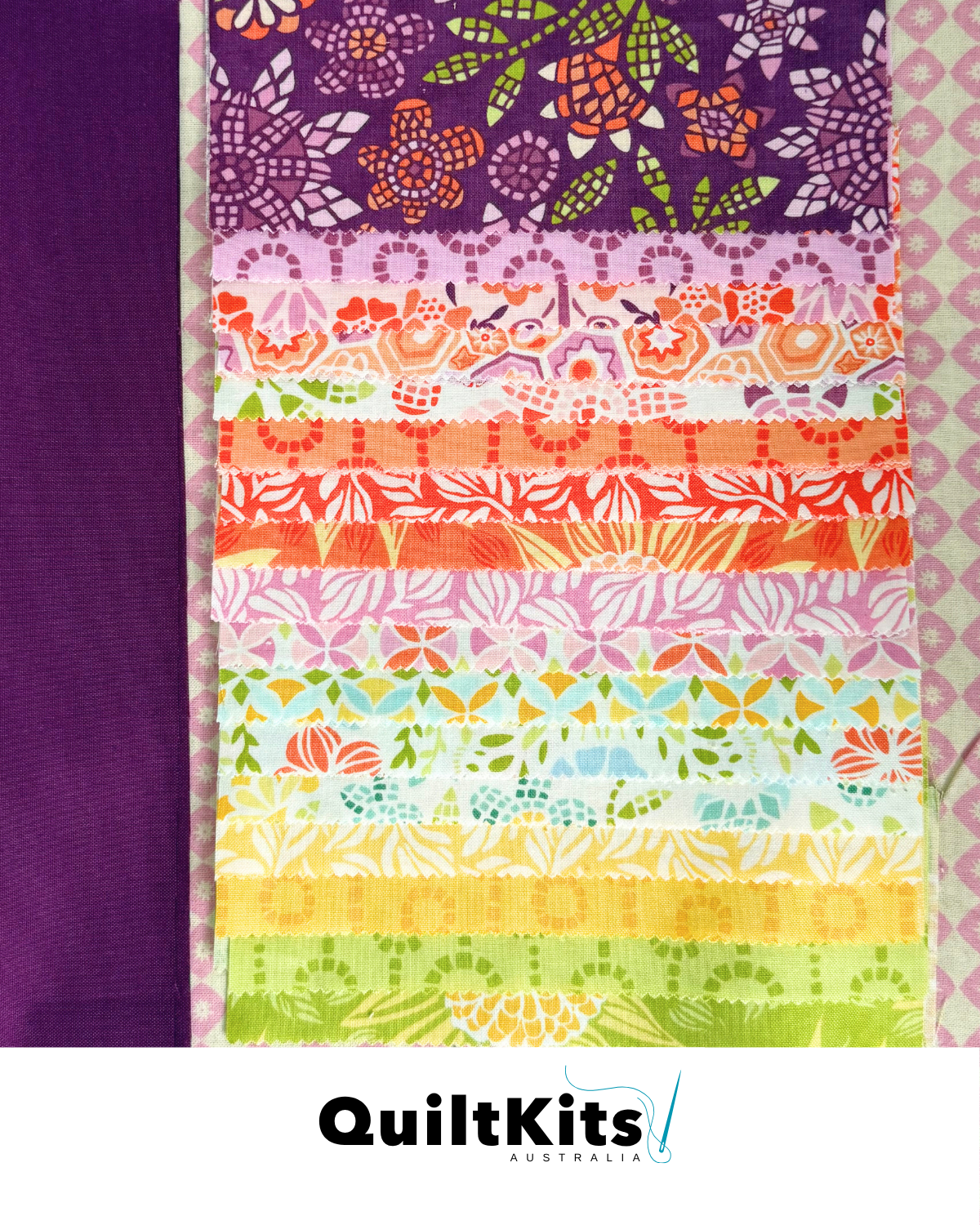 Easy Strip Quilt Kit - Throw - Grand Canal Complete Kit