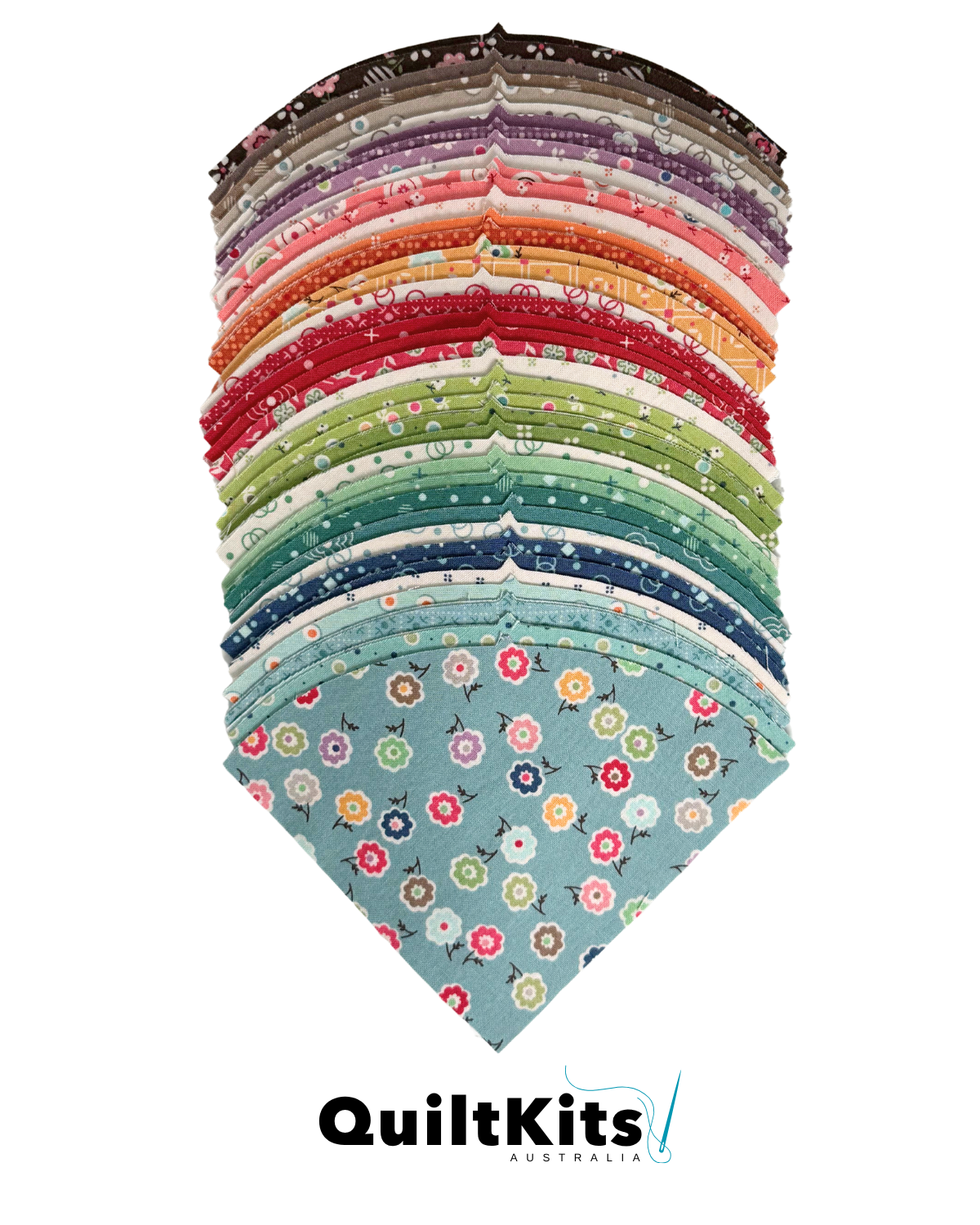 Lush Complete Quilt Kit - Throw - Lori Holt Bee Dots B
