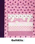 Easy Strip Quilt Kit - Throw - Light Pink Complete Kit