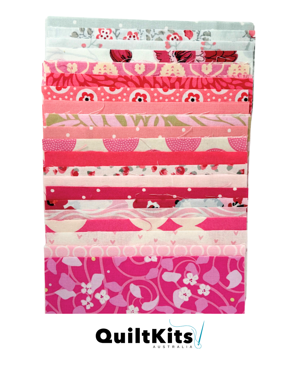 Easy Strip Complete Quilt Kit - Throw - Pinks