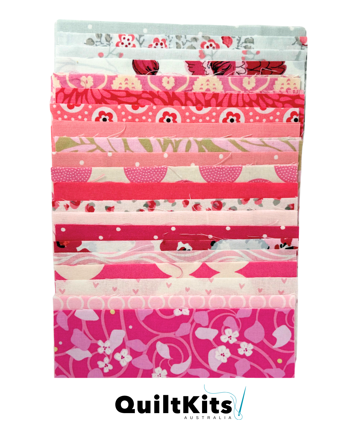Easy Strip Complete Quilt Kit - Throw - Pinks