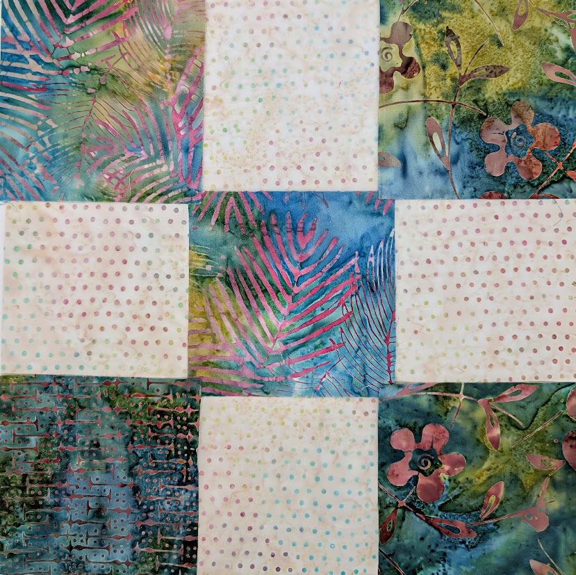 Easy Block Quilt Kit - Batik Green