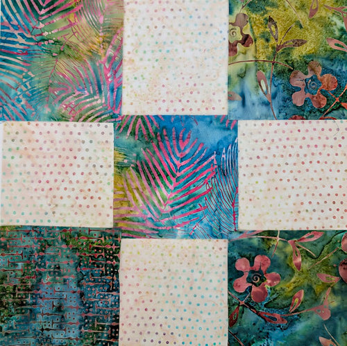 Easy Block Quilt Kit - Batik Green